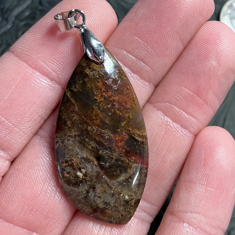 Red Pietersite Pendant Stone Crystal Jewelry